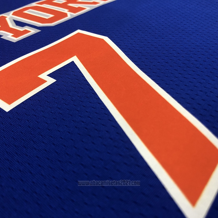 Camiseta New York Knicks Carmelo Anthony #7 Icon Azul